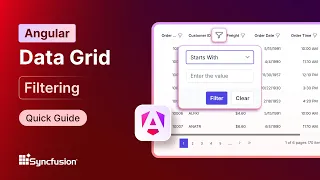 Angular Data Grid Filtering Feature Walkthrough