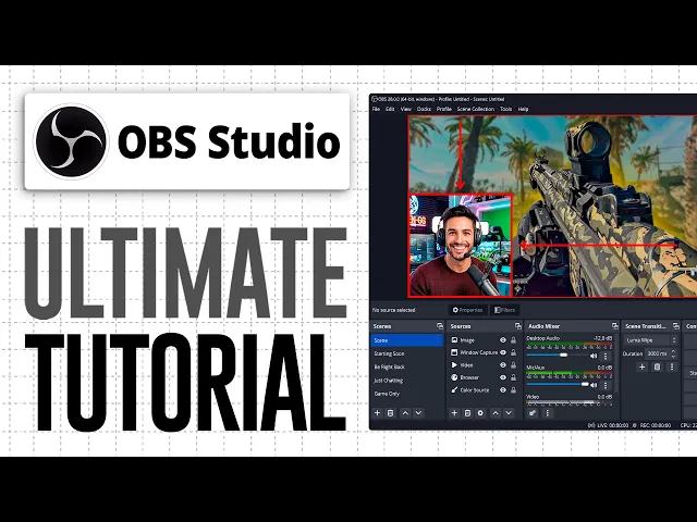 Transcript of How To Use OBS Studio (2026) Full Tutorial for Beginners ...
