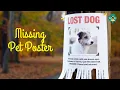 How to Make a Missing Pet Poster How to Make a Lost Cat or Dog Poster How to Make Lost Pet Posters