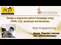 Design a responsive admin homepage using HTML CSS JavaScript and Bootstrap Task 41