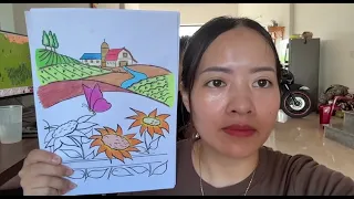Instructions for coloring super beautiful pictures with teacher Mina episode 88