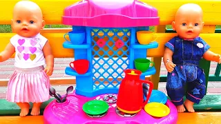 New kitchen on the playground for kids