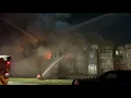 Multiple alarm apartment fire in Michigan