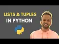 Operations on Lists and Tuples Python for Data Science Anant Agarwal Complete Data Science