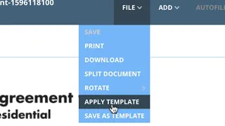 How to apply DotLoop Templates