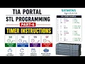 TIA Portal STL Programming Part-6 Timer Instructions TON TOF Pulse Timer Siemens PLC
