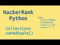 36 HackerRank Python Preparation - Collections namedtuple