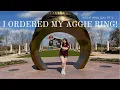 I Ordered My Class Ring Texas A M University ring sizing taking pics ticket pull more