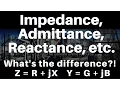 Explained Impedance Admittance Reactance Inductance Capacitance Conductance and Susceptance