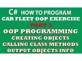 C Programming Challenge OOP Principles Part 3 - Calling Class Methods Array of Car Objects