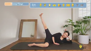 Download 10 MIN INTENSE PILATES INNER THIGHS \u0026 BOOTY WORKOUT | At Home Low Impact Mat MP3