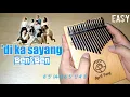 'Di Ka Sayang - Ben\u0026Ben | Kalimba cover with number tabs and lyrics | EASY VERSION