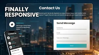 Create Responsive Contact Us Page in HTML and CSS