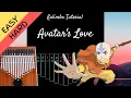 Avatar s Love - Avatar The Last Airbender Kalimba Tutorial EASY HARD