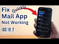 Fix Mail App Not Working on iPhone in iOS 26 IMAP Error Server Not Loading Emails