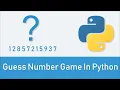Guess Number Game In Python Code And Play