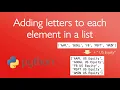 Adding to each element in a Python list