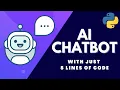 How to make an AI Chat Bot with just 5 lines of Python Code in 2021