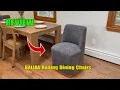 BALIAA Rolling Dining Chairs Review Upholstered Chairs with Casters Worth It