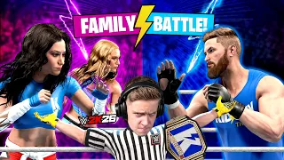 3 Way Family Battle - #1 Contender CHAMPIONSHIP Match in WWE 2k26