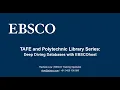 Deep Diving Databases with EBSCOhost