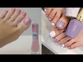 Light and soothing collection of fresh pedicure toe nail colors ideas for absolute best look in 2023