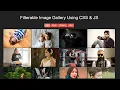 Portfolio Image Filter Using CSS JavaScript with Source Code
