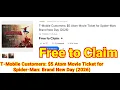 2026-07-28 T-Mobile Customers 5 Atom Movie Ticket for Spider-Man Brand New Day 2026