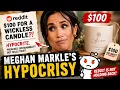 reading Meghan Markle reddit gossip about her hypocritical 100 wickless candles