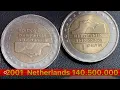 Lagu 2 euro 2001 coin Netherlands - difference