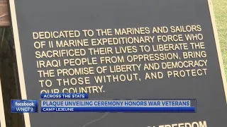 Dedication ceremony held at Camp Lejeune to honor who fought died during Operation Iraqi Freedom