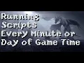 Running Skyrim Scripts in the background e g every minute or day of game time