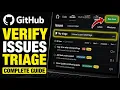How to verify GitHub Issues triage using saved searches - Complete Guide