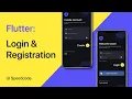Flutter Login Registration UI - Speed code