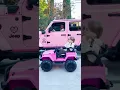 Rebecca's New Pink Jeep