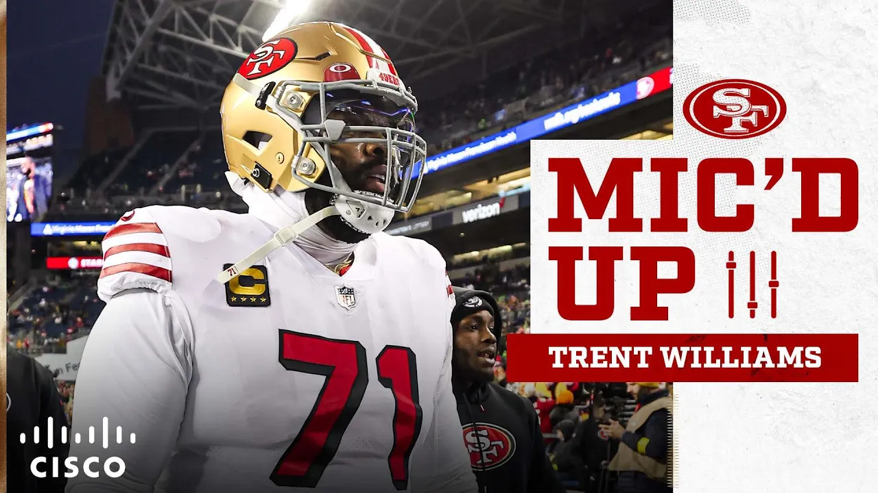 Mic'd Up: Trent Williams Pancakes Seahawks on Primetime | 49ers