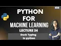Python for ml Part 34 duck typing in python ML Tutorial ML for beginners