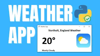 Python Tutorial - How to create a weather app using python and tkinter Beautifulsoup4 Requests