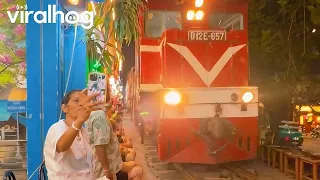 Took My Mom Across the Globe to See Train Street in Vietnam || ViralHog