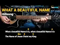 Lagu WHAT A BEAUTIFUL NAME - Hillsong (Guitar Chords Tutorial with Lyrics)