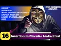 Lecture 16 Insertion in Circular Linked List Mastering Linked List Made Simple