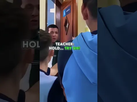 The students’ surprise failed, but watch what the teacher does! 😂