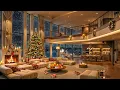 Download Lagu Saxophone Night Jazz🎄 Christmas Jazz Music in Luxury Apartment Ambience for Stress Relief \u0026 Relaxing