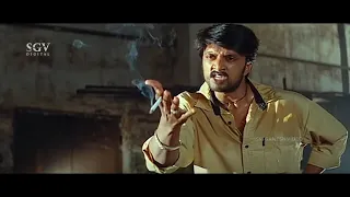 sudeep kidnapped rekha to express his love best scenes of sudeep huccha kannada movie