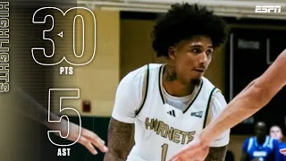 Mikey Williams HIGHLIGHTS CAREER HIGH 30 PTS Not Enough Vs UC Santa Barbara ESPN CBB 