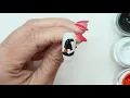 Witch Hat nail art tutorial for Halloween using Akzentz Gel Play