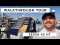 Lagu Sessa C42 Hard Top - Walkthrough Tour - Stunning use of space... Great boat available now..