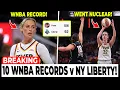Caitlin Clark Sophie Cunningham SHATTER 10 WNBA Records As Indiana Fever BLOWOUT New York Liberty