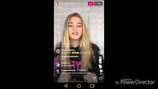 lizzy greene from nickelodeon does a q and a on instagram live 