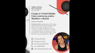 XXI GERAÇÃO CRESCENTE -  CORPO E CRIATIVIDADE - PSIC. CRISTINA CAROLLO
